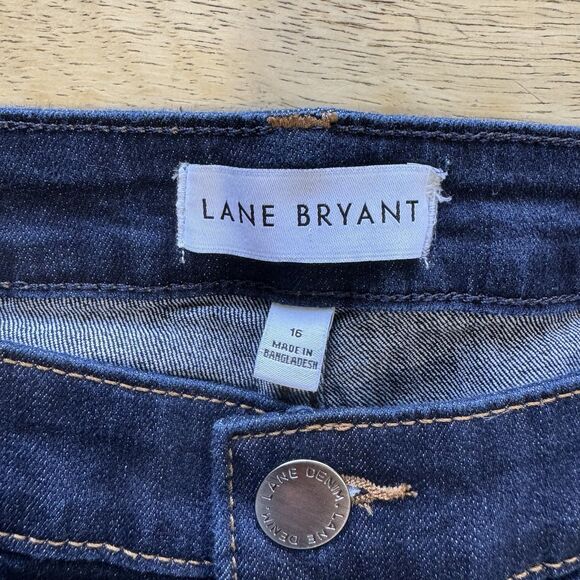 Lane Bryant Flex Magic Waistband Mid Rise Pedal Crop Jeans Denim Size 16 EUC - Picture 5 of 13